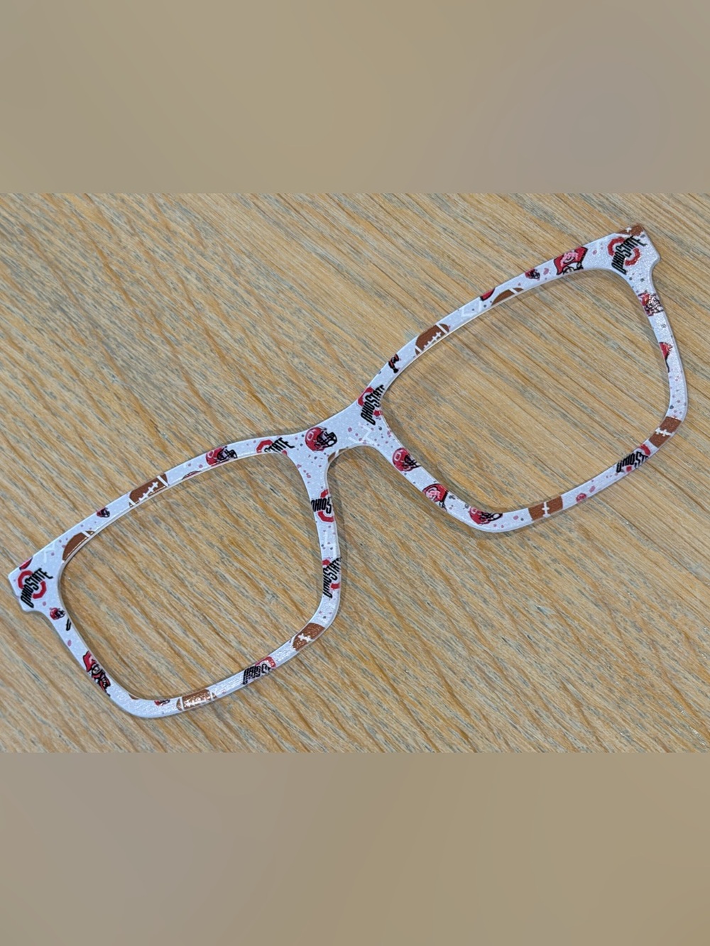 Kirby Topper for PAIR Eyewear Glasses OSU Ohio State Buckeyes Gray White Red